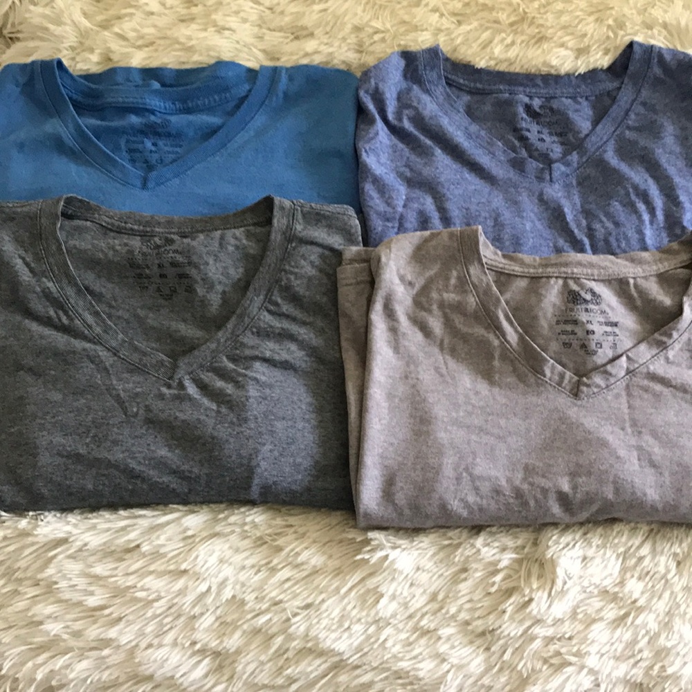 Fruit of the Loom || Men's V-Neck Tee Bundle